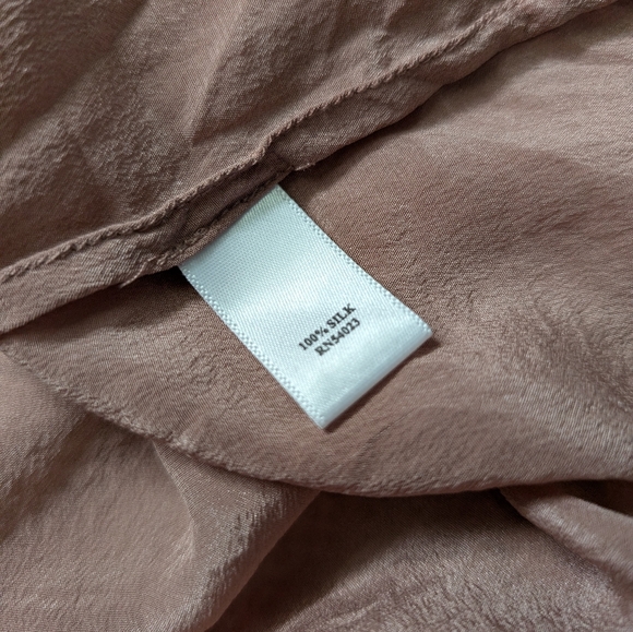 Silk Blush Blouse Top - Picture 5 of 5